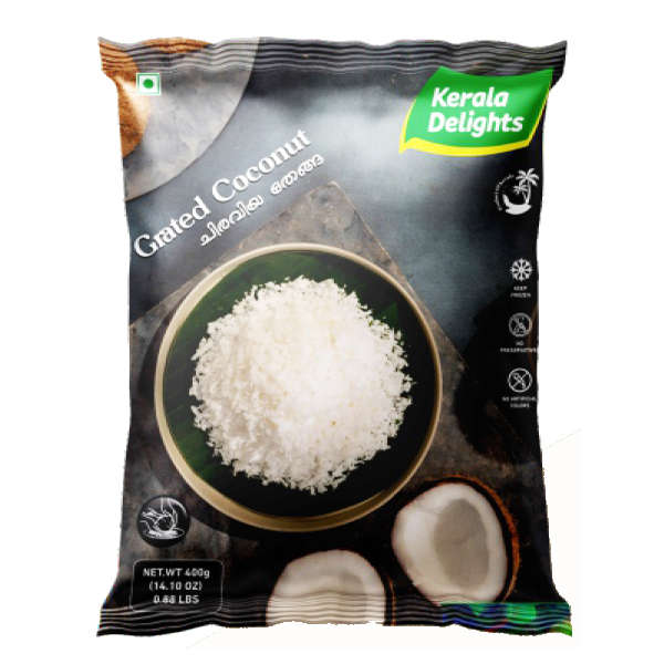 Kerala Delights Grated Coconut 400g Frozen